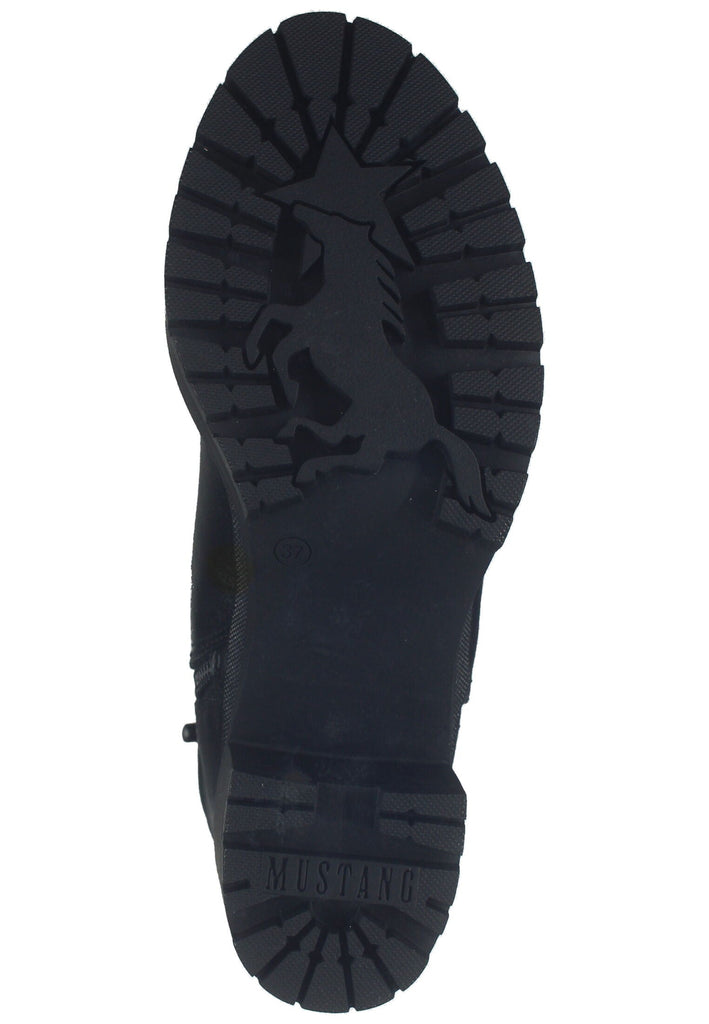 Mustang Stiefel Lederimitat Schwarz