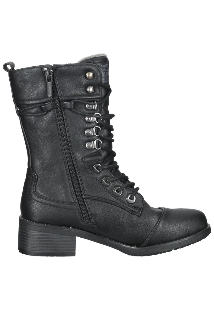 Mustang Stiefel Lederimitat Schwarz