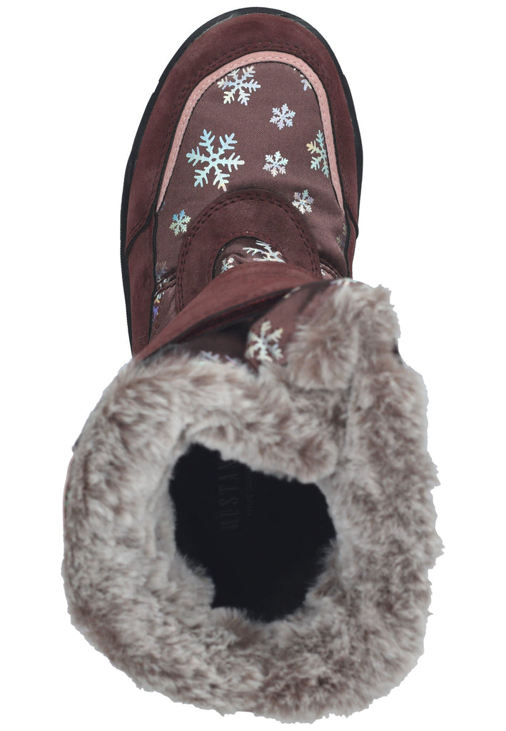 Mustang Stiefel Lederimitat/Textil Burgundy Warmfutter