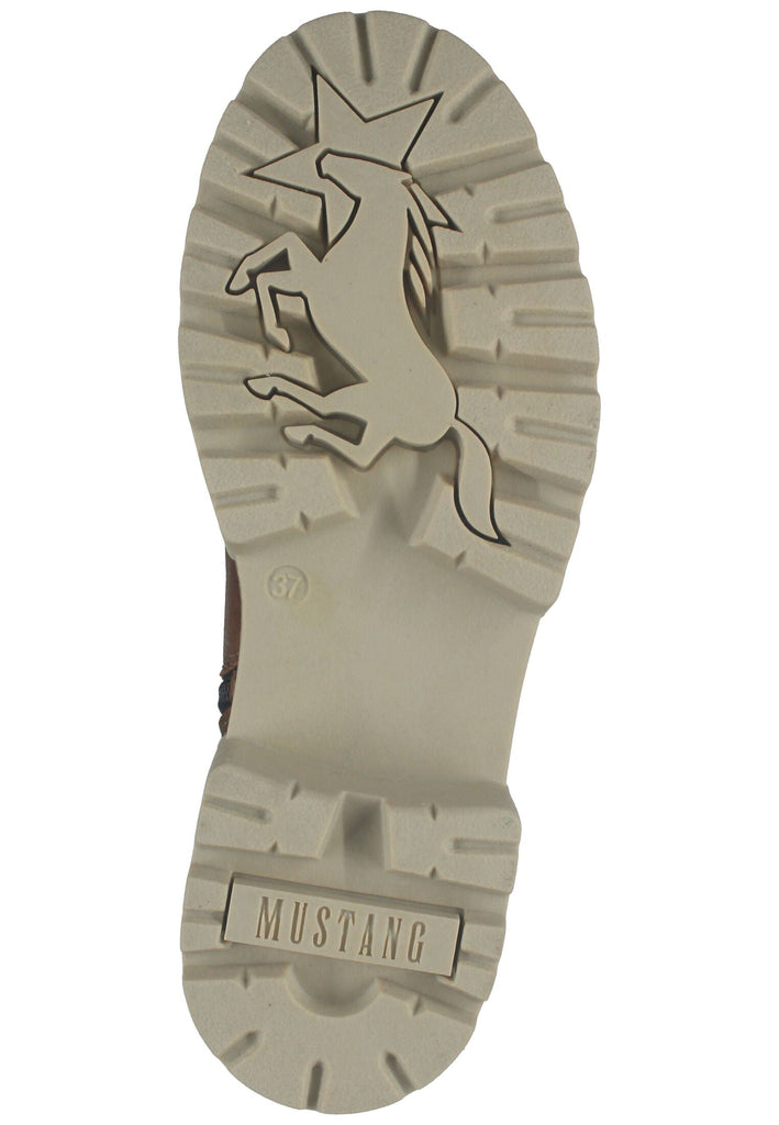 Mustang Stiefel Lederimitat/Textil Cognac