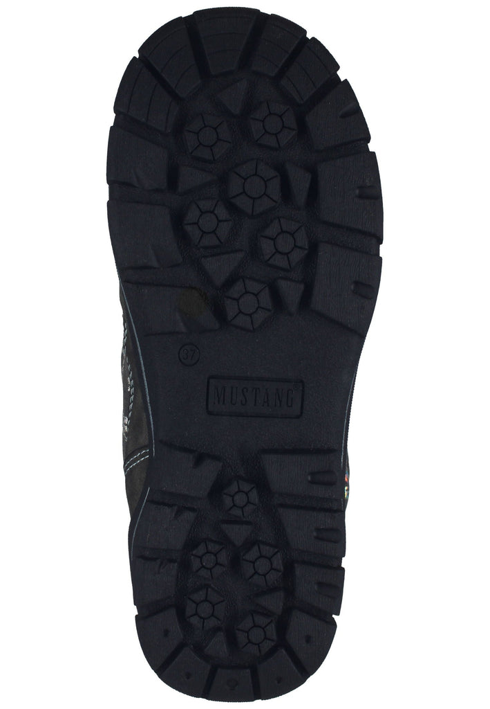 Mustang Stiefel Lederimitat/Textil Dunkelgrau Warmfutter