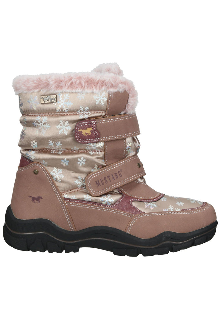 Mustang Stiefel Lederimitat/Textil Rose Warmfutter