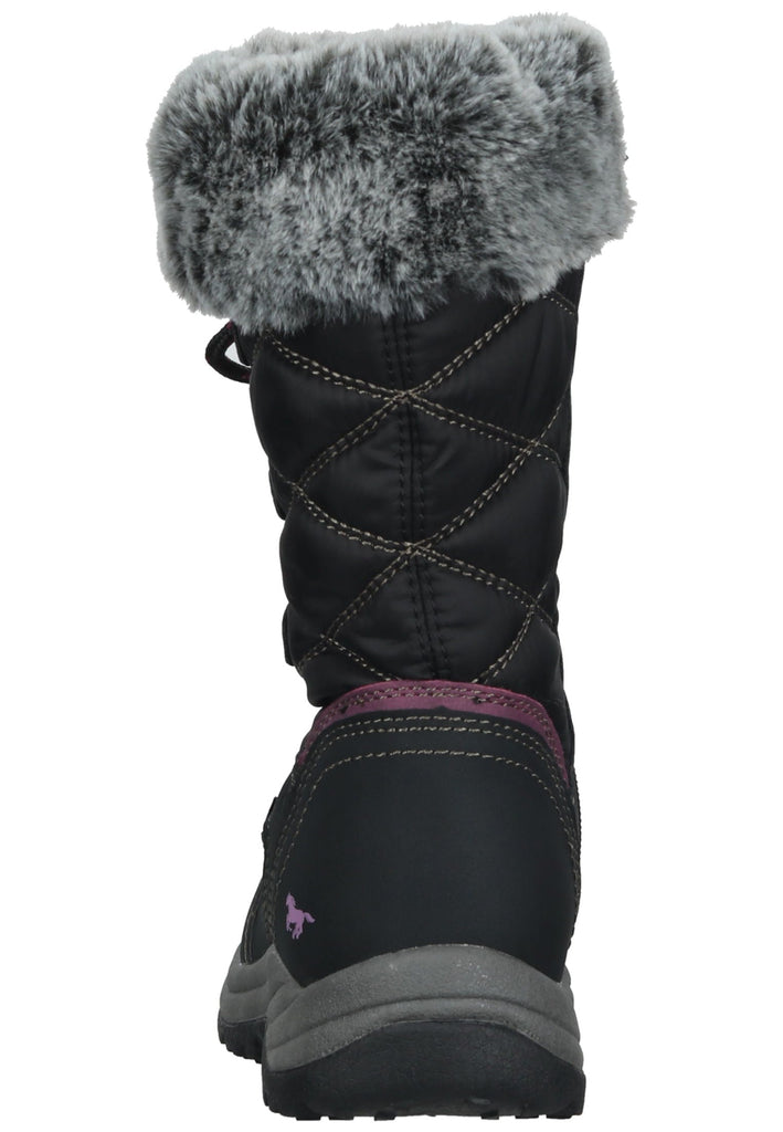 Mustang Stiefel Lederimitat/Textil Schwarz