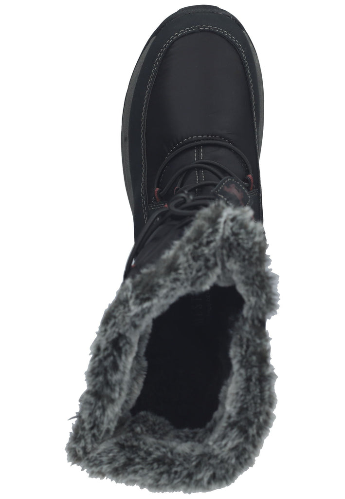 Mustang Stiefel Lederimitat/Textil Schwarz Warmfutter