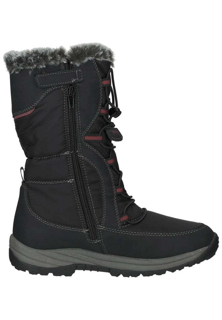 Mustang Stiefel Lederimitat/Textil Schwarz Warmfutter