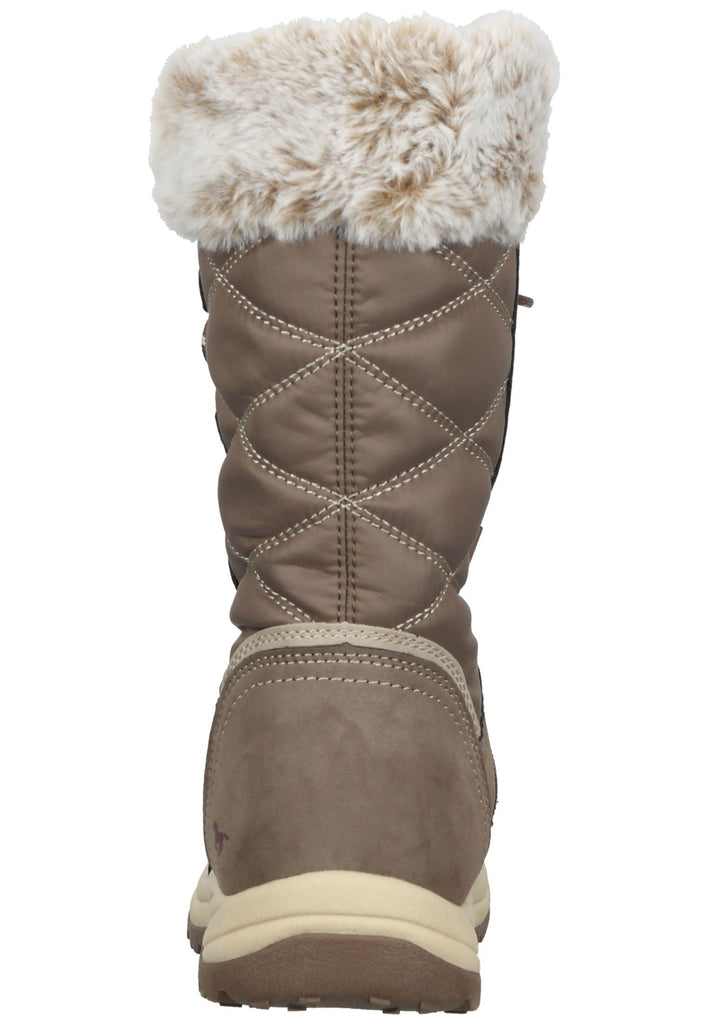 Mustang Stiefel Lederimitat/Textil Taupe Warmfutter