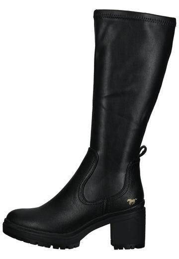Stiefel Mustang Stiefel Lederimitat Schwarz