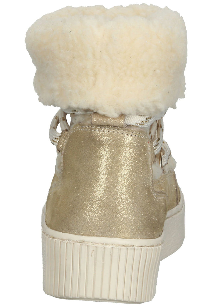 Mustang Stiefelette Leder Beige Warmfutter