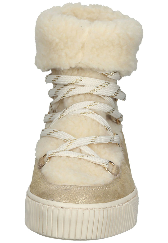 Mustang Stiefelette Leder Beige Warmfutter