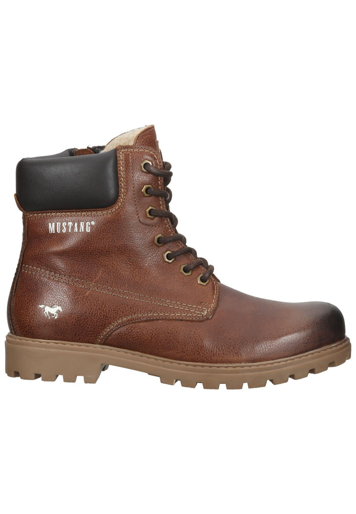 Mustang Stiefelette Leder Braun Warmfutter