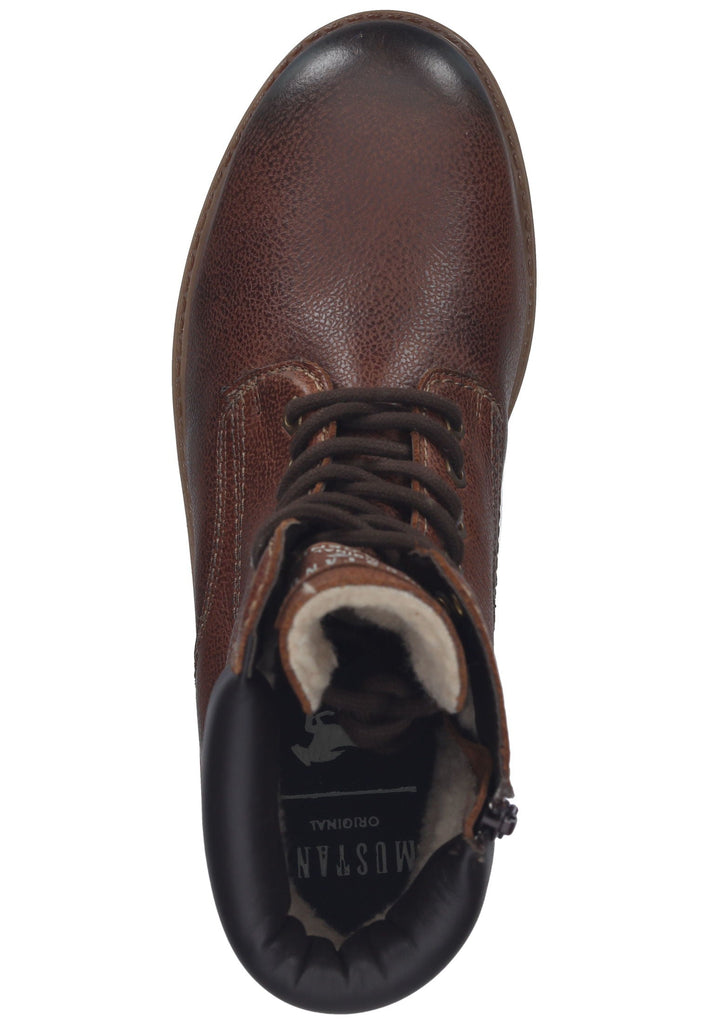 Mustang Stiefelette Leder Braun Warmfutter