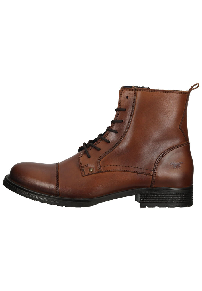 Mustang Stiefelette Leder Cognac