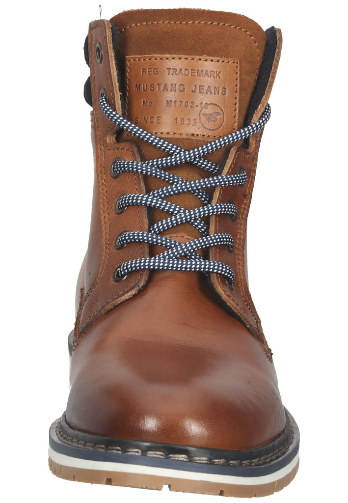 Mustang Stiefelette Leder Cognac