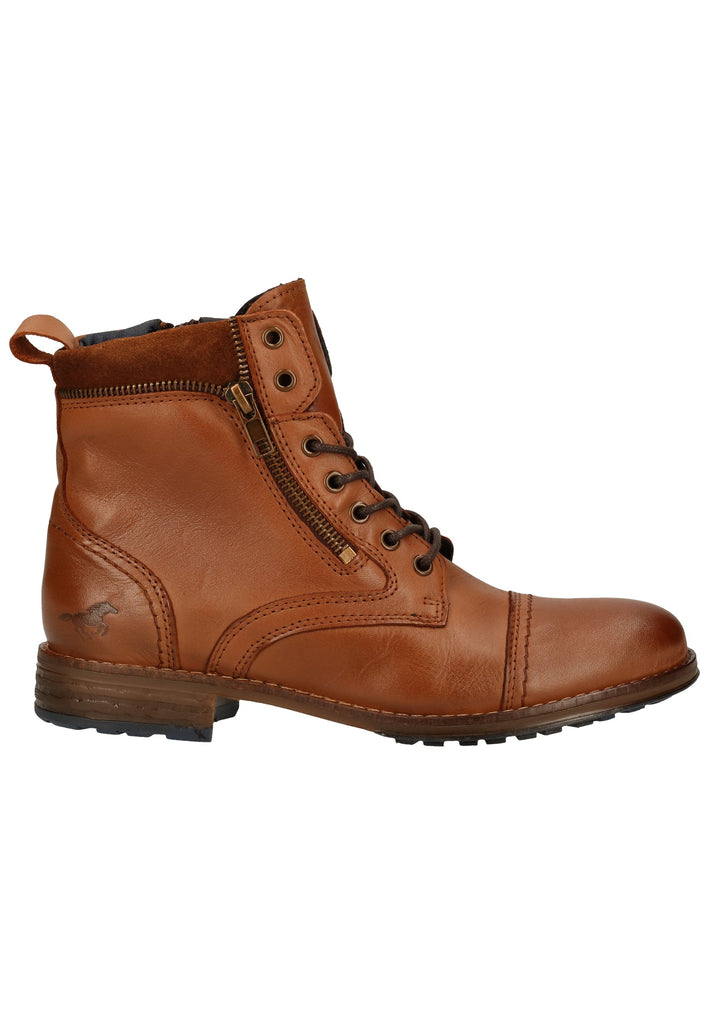 Mustang Stiefelette Leder Cognac