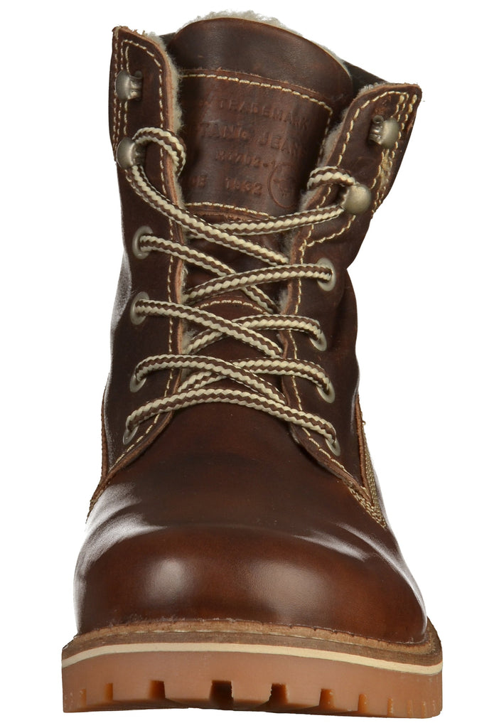 Mustang Stiefelette Leder Dunkelbraun