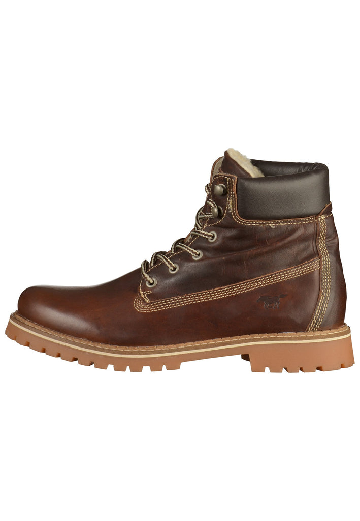 Mustang Stiefelette Leder Dunkelbraun