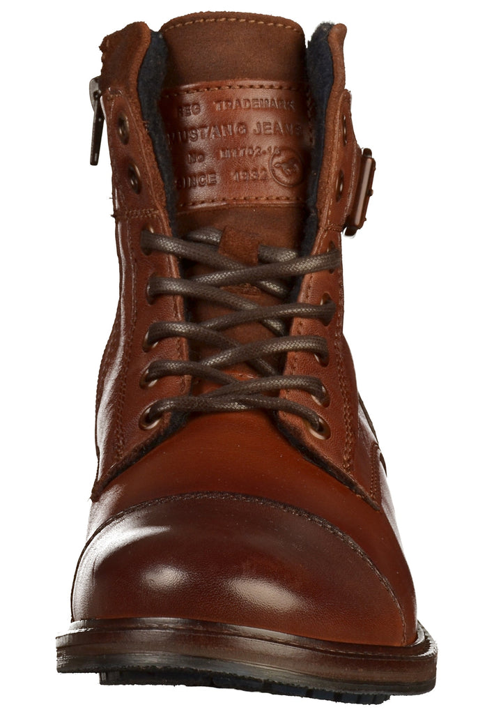 Mustang Stiefelette Leder Kastanie