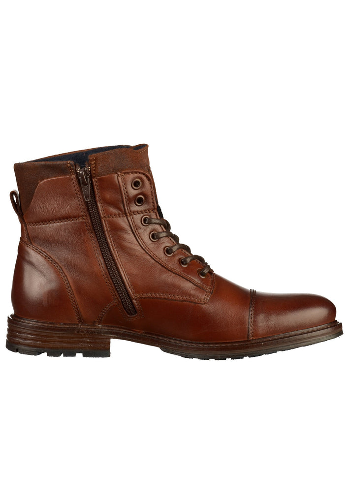 Mustang Stiefelette Leder Kastanie