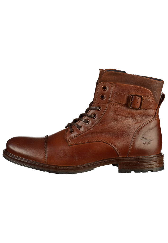 Mustang Stiefelette Leder Kastanie