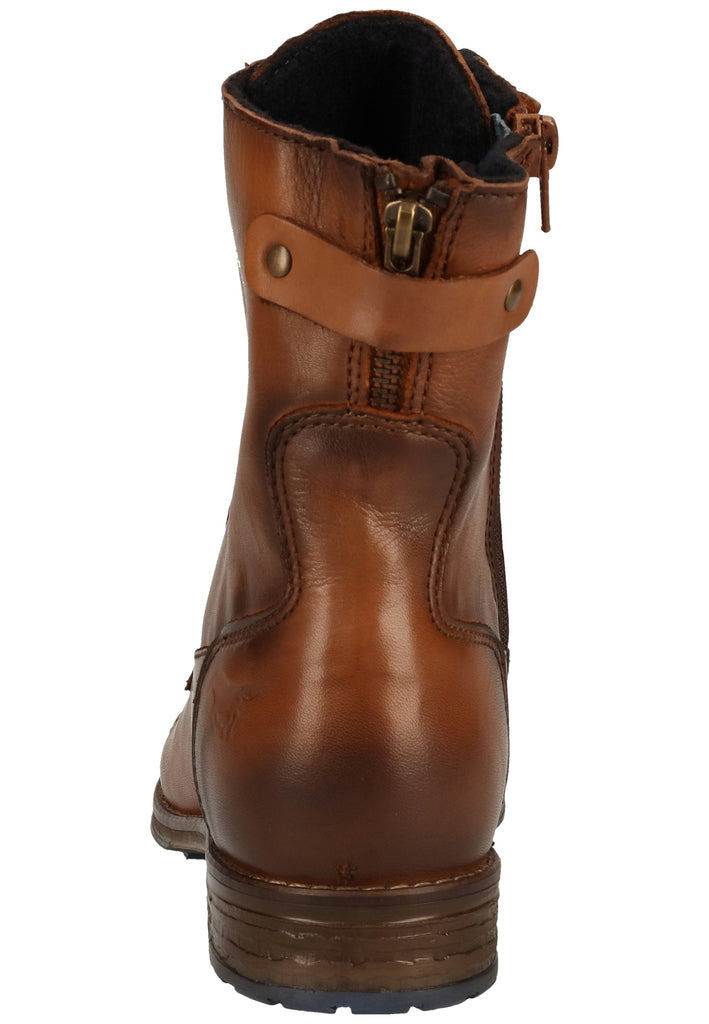 Mustang Stiefelette Leder Kastanie