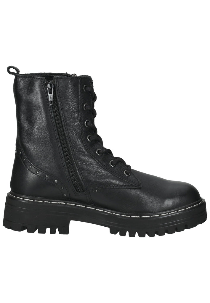 Mustang Stiefelette Leder Schwarz