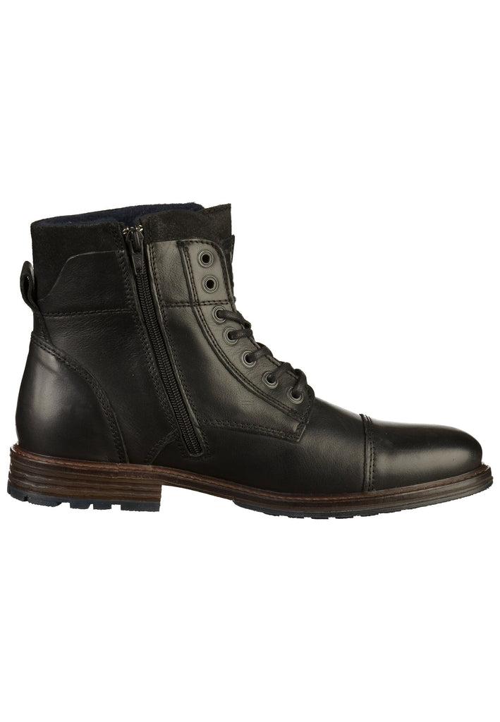 Mustang Stiefelette Leder Schwarz