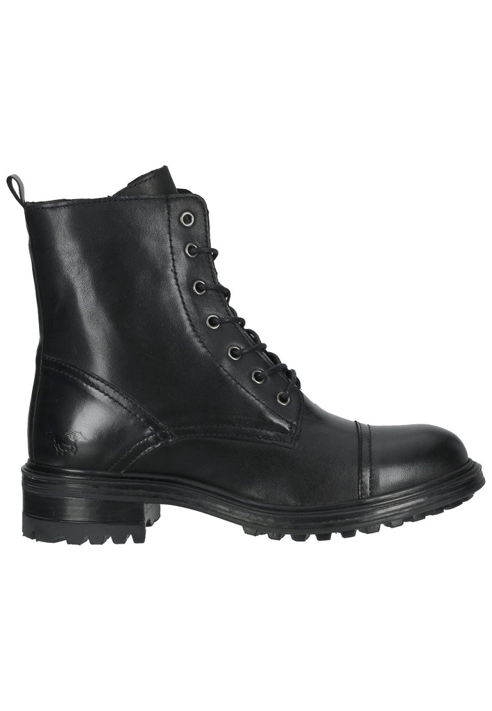 Mustang Stiefelette Leder Schwarz