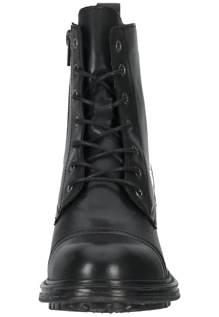 Mustang Stiefelette Leder Schwarz
