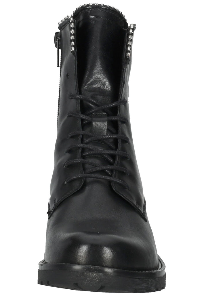 Mustang Stiefelette Leder Schwarz