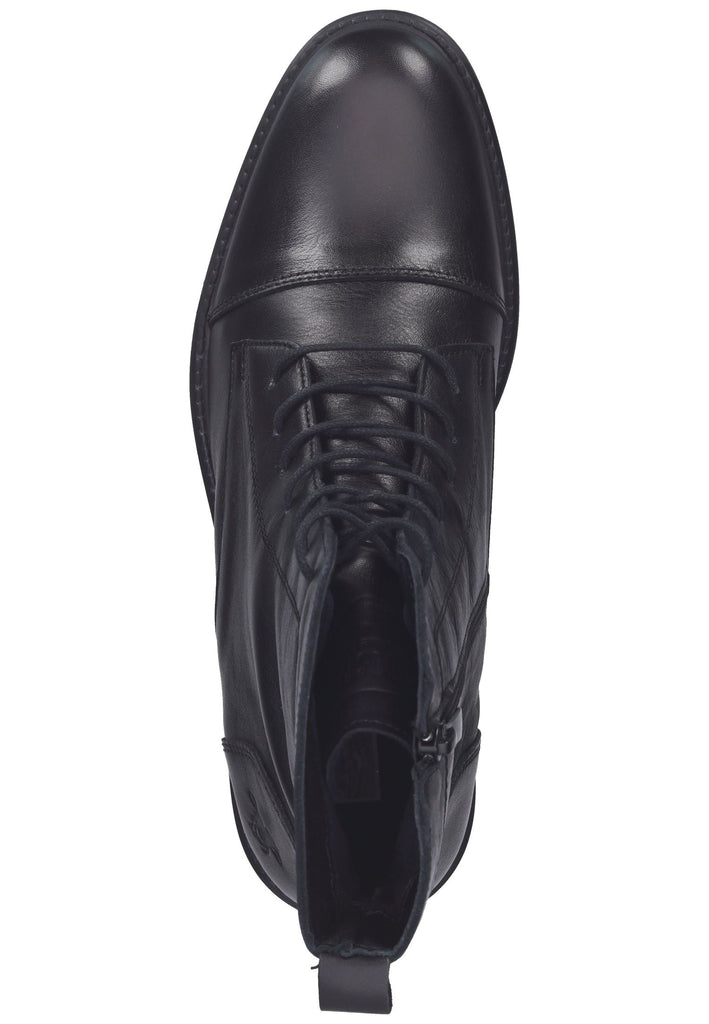 Mustang Stiefelette Leder Schwarz