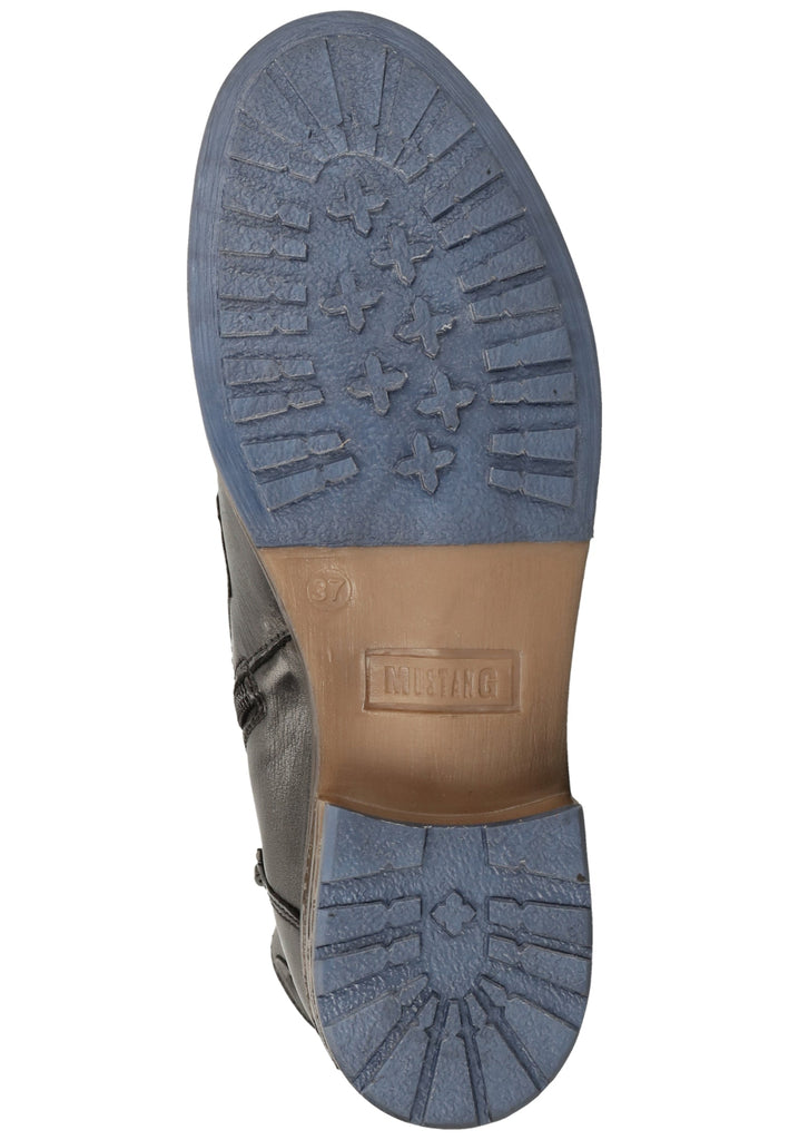 Mustang Stiefelette Leder Schwarz