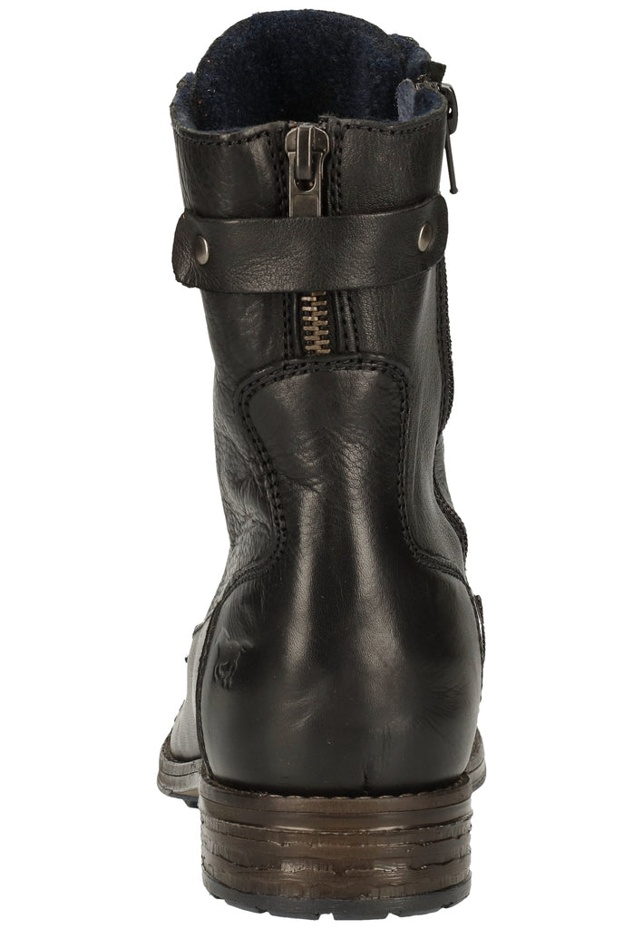 Mustang Stiefelette Leder Schwarz