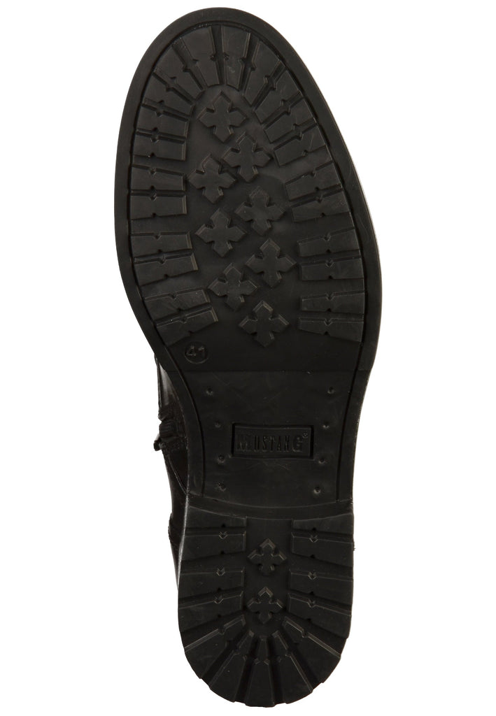 Mustang Stiefelette Leder Schwarz