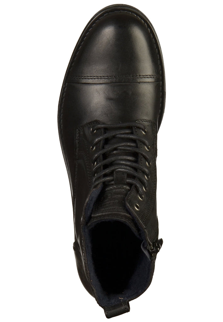 Mustang Stiefelette Leder Schwarz