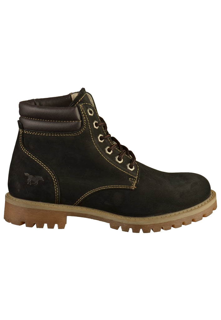 Mustang Stiefelette Leder Schwarz
