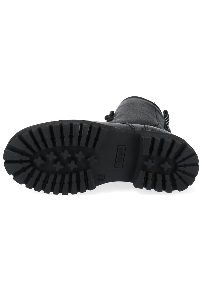 Mustang Stiefelette Leder Schwarz Warmfutter