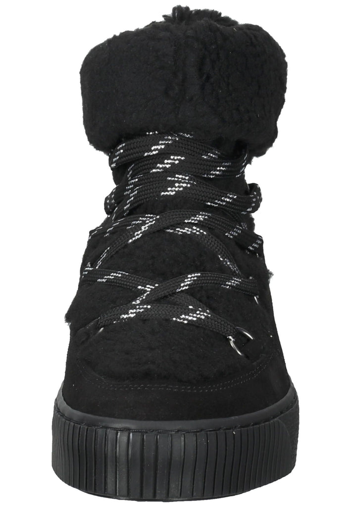 Mustang Stiefelette Leder Schwarz Warmfutter