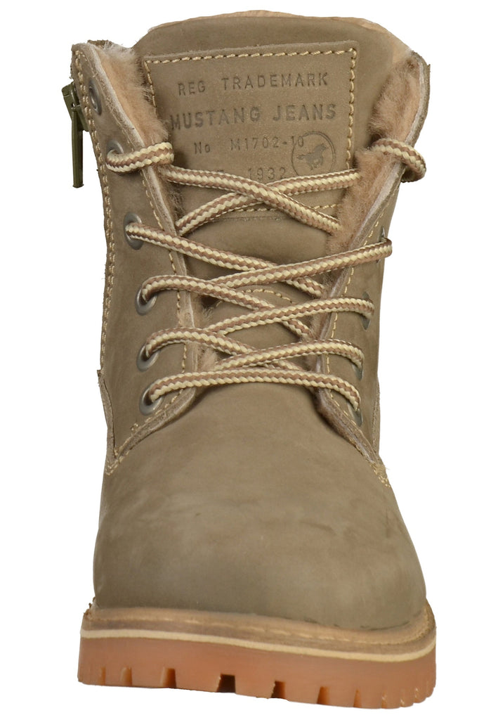 Mustang Stiefelette Leder Taupe
