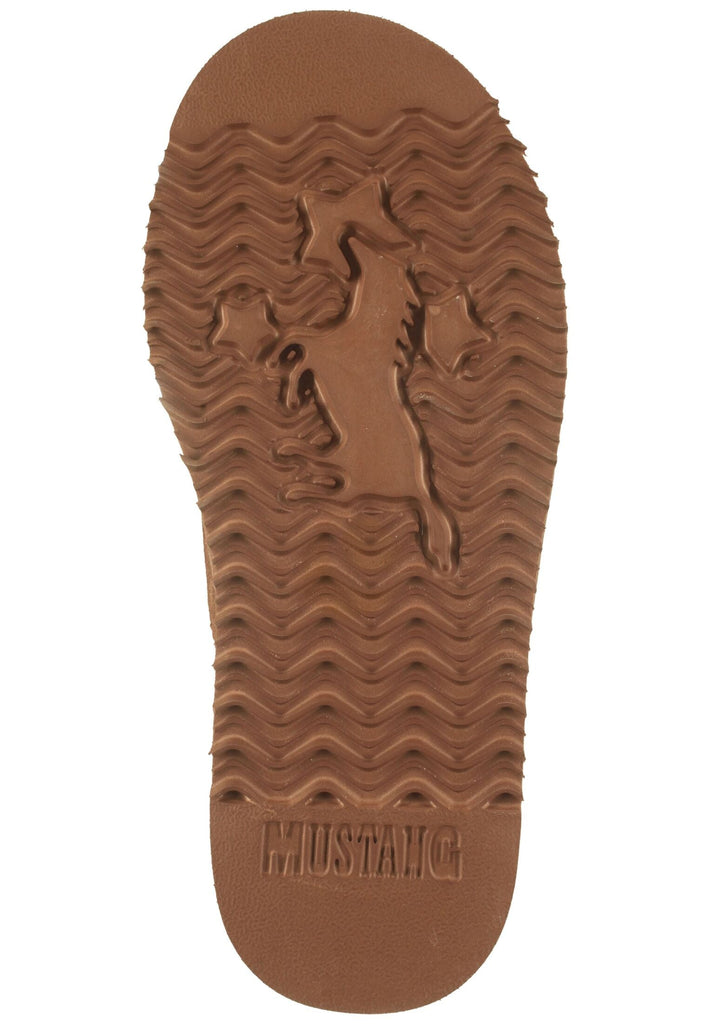 Mustang Stiefelette Leder Taupe Warmfutter