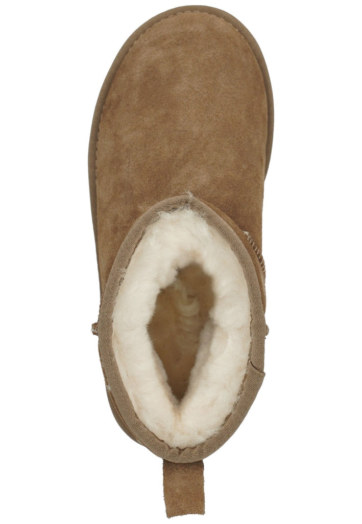 Mustang Stiefelette Leder Taupe Warmfutter