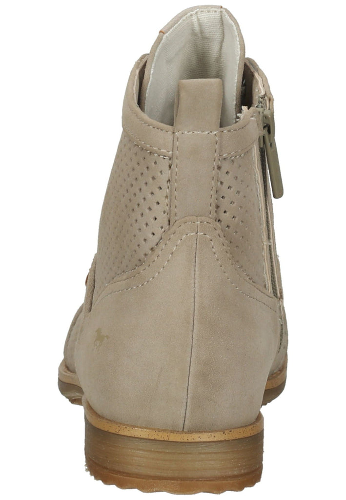 Mustang Stiefelette Lederimitat Beige