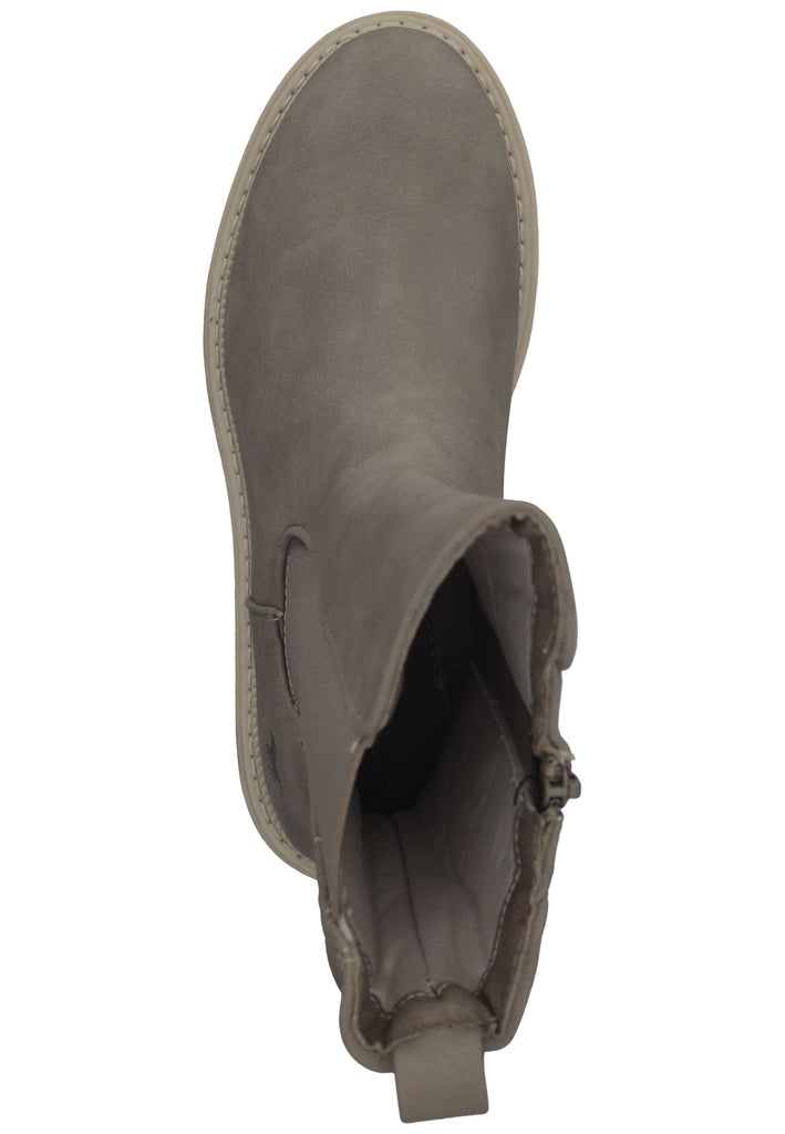 Mustang Stiefelette Lederimitat Beige