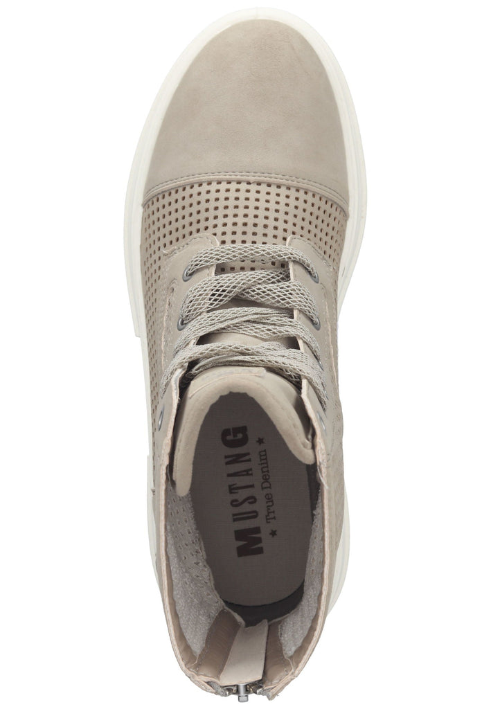 Mustang Stiefelette Lederimitat Beige