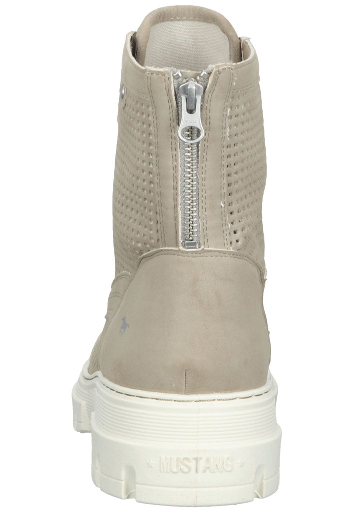 Mustang Stiefelette Lederimitat Beige
