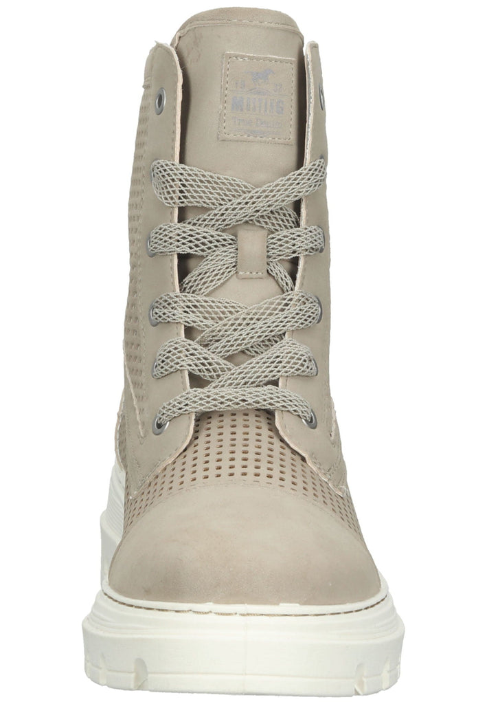 Mustang Stiefelette Lederimitat Beige