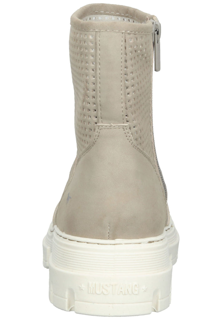 Mustang Stiefelette Lederimitat Beige