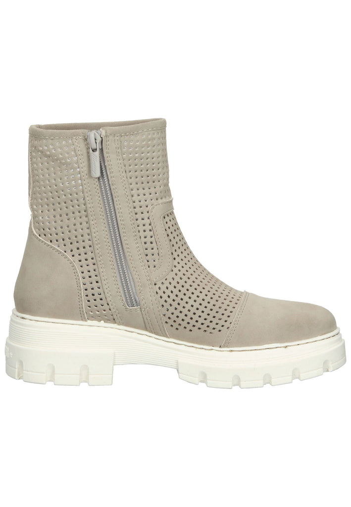 Mustang Stiefelette Lederimitat Beige