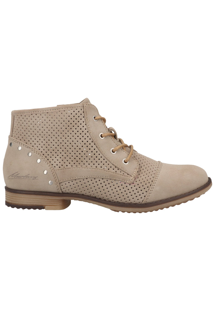 Mustang Stiefelette Lederimitat Beige