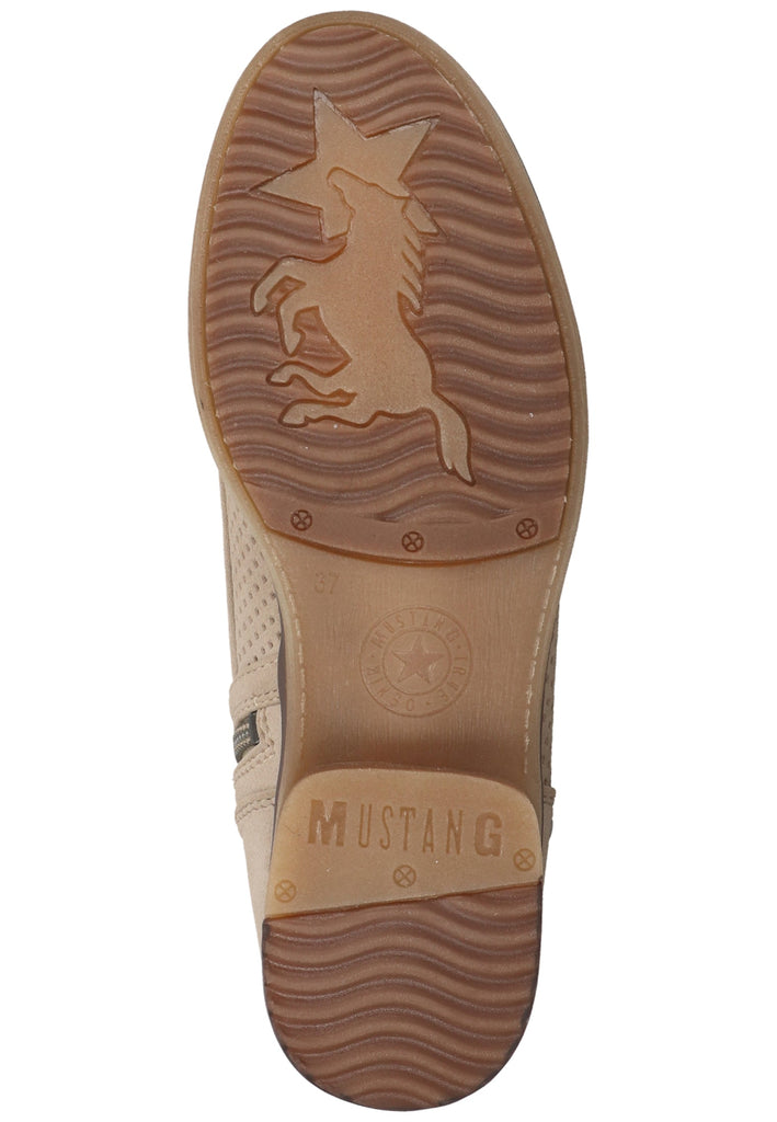 Mustang Stiefelette Lederimitat Beige