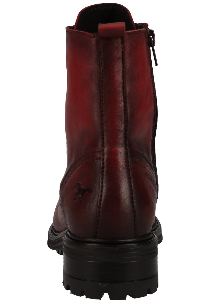 Mustang Stiefelette Lederimitat Bordeaux